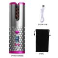 Cordless Hair Curler, Automatic Hair Curling Iron, Heatless Hair Rotating Curler with 3 Temperature & Timer Settings, Portable Rechargeable Rotating  Curling  Fast Heating NOTE random color will be delivered. 