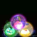 Transparent Rubber Ball Toy / Toy Ball with Flashing Light and Toy Inside. 
