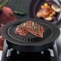 Stove Top Barbecue Grill - Nonstick BBQ  Smokeless Kitchen Home Indoor/ Outdoor BBQ, Stainless Steel with Double Coated Non Stick Surface Grill Pan for Roasting, Utensils Portable Korean Gas Grill Pan Household Plate BBQ Cooking Tool Sets. 