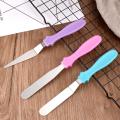 3pc/set Small Cranked Angled Spatula Palette Knife Stainless Steel Cake Cream Knife Spatula Fondant Tools. 