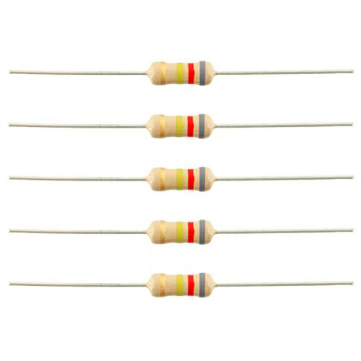 680K Ohm Resistor 1/4 Watt (5% tolerance) PACK OF 50PCS