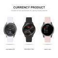 For Garmin Vivoactive 3 / Vivomove HR Solid Color Reverse Buckle Silicone Watch Band, Size: Large Size(Black). 