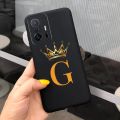 For Xiaomi 11T Pro 5G Case Mi11T Cute Crown Letters Cover Soft Phone Case For Xiaomi Mi 11T Pro 11TPro Back Cover Coque. 