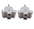 Multi Plug Socket, 3 in 1, Round Two Pin Plug. 