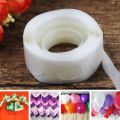 (Pack Of 1)  Balloons Glue Points Double Sided Adhesive Dots Stickers Tape for DIY Craft Party Balloon Decorations (1 Roll/100 Pcs). 