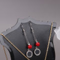 1 Acrylic Mini Necklace Display Mannequin Jewelry Holder - Necklace stand - earrings stand - necklace Rack - Earring Showcase. 