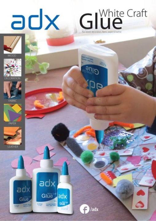 Adx White Craft Glue 100g For Wood , Decoration , Fabric , Paper , Leather , Styrofoam and other School Activities