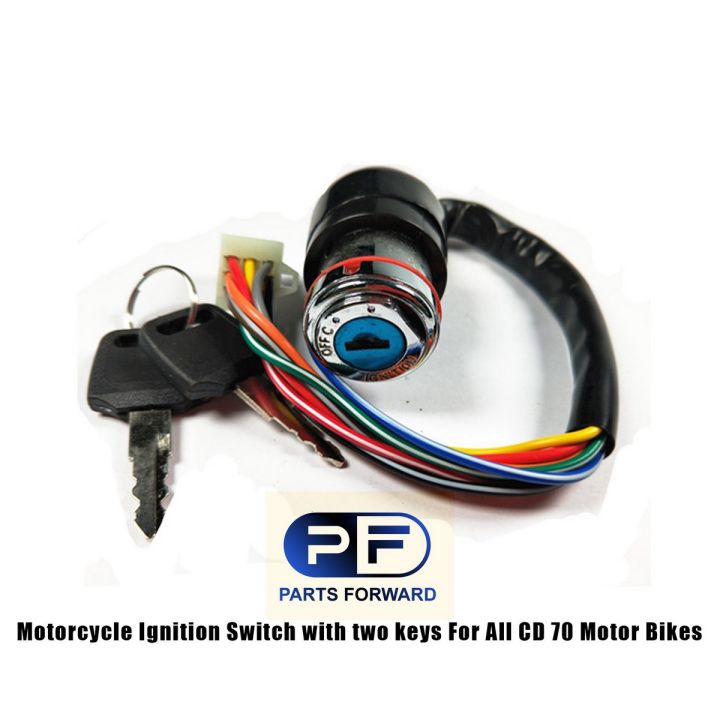 Motorcycle Ignition Switch with two keys For All CD 70 Motor Bikes