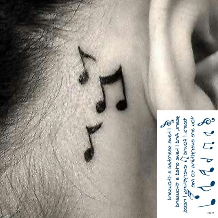 1PCS Waterproof Temporary Tattoos Black Devil Doesn't Sleep English Letters Tattoo Stickers Tatto Neck Wrist For Women Men