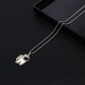 XL Among Us Space Werewolf Killing Necklace Street Internet-Famous Fashion Brand Necklace Male And Female Students Punk Disco Jumping Sweater Chain. 
