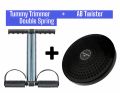Tummy Trimmer Single Spring And Double Spring Home Gym Abs Exerciser Premium Quality With Tummy Twister. 