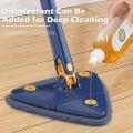 Twist n Squeeze Triangle Shape Extendable Microfiber Mop For Floor | Adjustable Triangular Cleaning Mop Twisting 360° Rotating. 