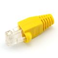 20X RJ45 Connector + Strain Relief Rubber Boots Cover Network LAN Ethernet Patch Cable Plug Caps. 