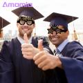 Amamia Graduation Season Eyeglasses Interesting Happy Graduation Season Celebration Party Cosplay Glasses. 