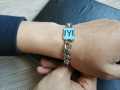 Silver Pure Stainless Steel Ertugrul Bracelet with Kai sign. 