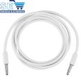 3.5mm Male to Male 4 Pole AUX Audio Headphone Extension Cable Cord Lead white. 