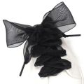 Stylish Shoelaces Trendy Flat New Silk Ribbon Cute Colorful Ribbon Shoelaces for Running Sports Lovers Outdoor Activities Fashion Enthusiasts Shoe Customization. 