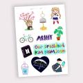 RM Sticker Sheet for BTS Member Army Uncut. 