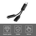 2in1 USB-C Type C to 3.5mm Jack AT Audio Cable Chargy Cable Headphone Adapter. 