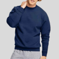 Basic Plain Navy Blue Sweatshirt for Men. 