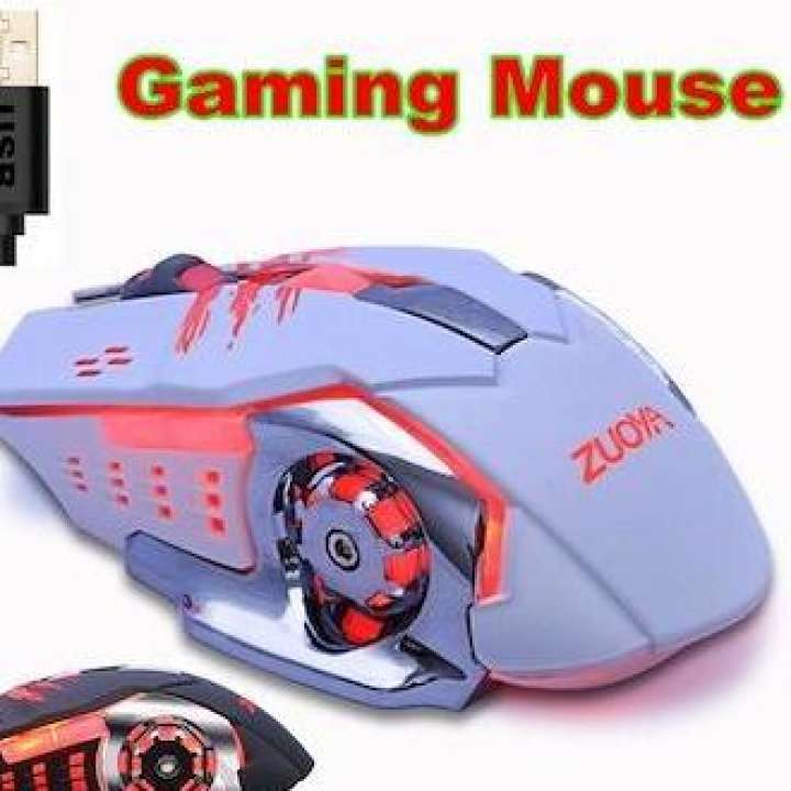 Pro USB Wired Gamer Gaming Optical LED Mice Mouse For Computer Laptop PC