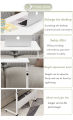 Adjustable Portable Bedside Laptop Table Sofa Side Computer Table With Wheels. 