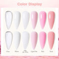 XEIJAYI 7ML Quick Extension Nail Gel Vernis Semi Permanent Acrylic Crystal White Clear Nude Gel Nail Polish UV Construction Gel. 