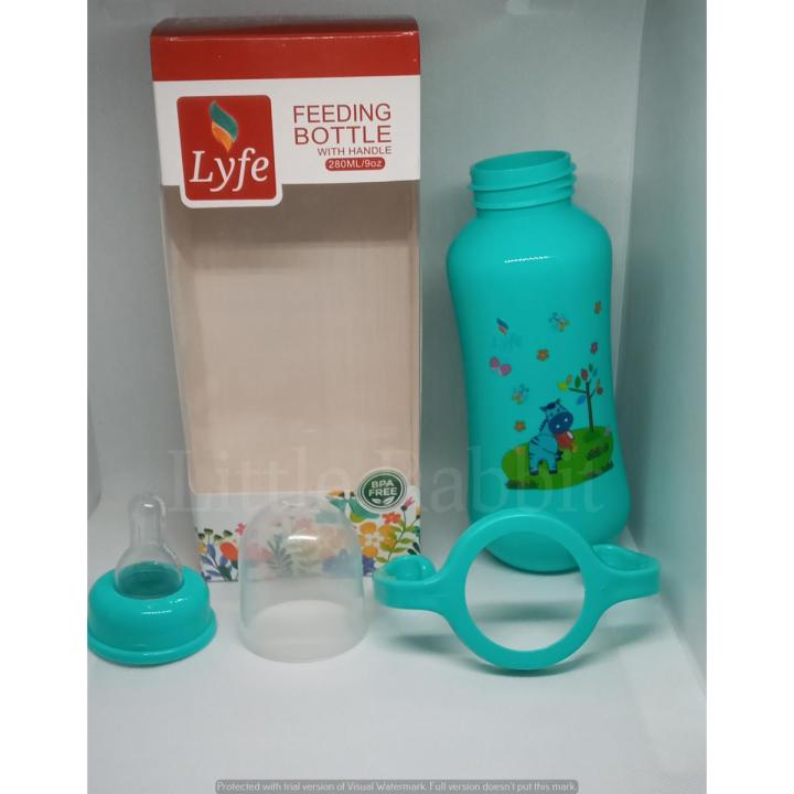 Lyfe Baby feeder 270ml/9oz BPA free Plastic Feeding bottle 280Ml/9Oz