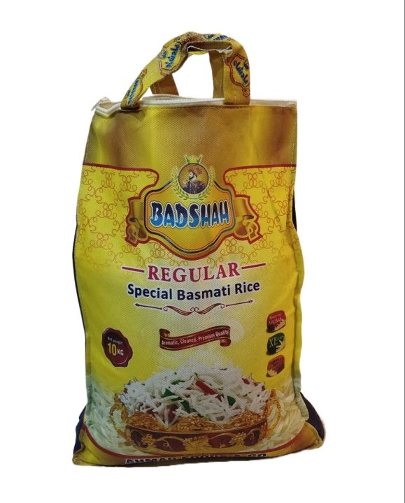 Premium Quality 10 Kg Badshah Regular Steam Basmati Rice Blended Good Cooking 100% Cooking Guarantee Special Basmati Steam Rice