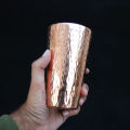 Pure Copper Glass | 400ml capacity | Hammered Design | Pure Copper mug Traditional Glass | New Design. 