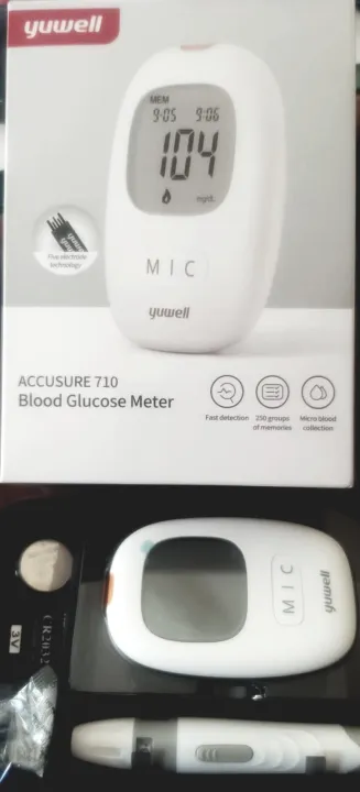 ACCUSURE%20710%20Yuwell%20Blood%20Glucose%20Monitoring%20System%20Gluco%20Meter%20Sugar%20Meter%20with%2005%20strips%20-%20Image%204