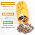2Pcs/Set Deodorizer Shoe Closet Drawer Air Purifying Smell Remover Capsule Shape Moisture Absorber Dryer Ball. 
