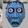 Horror Zombine Mummy Mask Cosplay Plastic Moveable Eyes Masks - Cosplay Mask with Gift. 