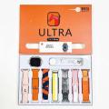 7 in 1 Smart Watch Ultra - Ultra Smart Watch with 7 Straps, Digital Watch for Boys & Girls, 7 Straps Smart Watch Full Box with AirPods, Stylish Ultra Smart Watch Straps Chain for All Occasions. 