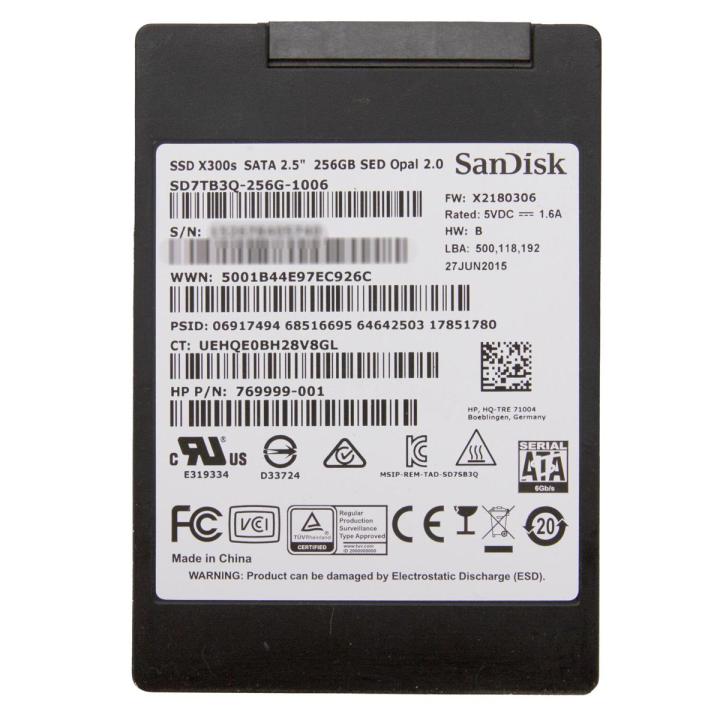 SanDisk SSD X300s SATA 6Gbps 2.5" 256GB OPAL SD7UB3Q-256GB-1001 Solid State