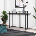 Industrial Wooden Console Table with Shelf. 