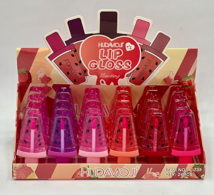 HudaMoji Watermelon Tinted Lip Gloss - Moisturizing & Hydrating Magical ...