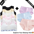 Women Seamless Bras And panties set for active wear, Soft and comfortable in multicolor. 