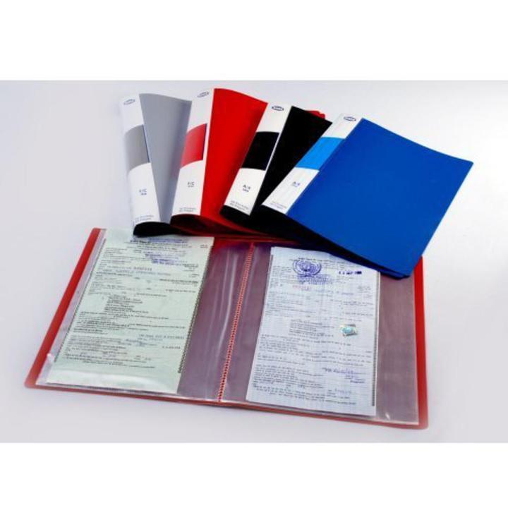 Pocket File (FC) 10, 20, 30, 40, 60, 80, 100 Pockets Clear Book Pocket