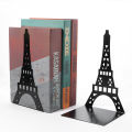 【linfang store】of Paris Book Ends for Shelves Duty Bookends for Heavy Book Iron Organizer Book Stand Shelf Book rack. 