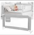 Baby Safety Bed Fence Adjustable Bed Rail Baby Bed Barrier. 
