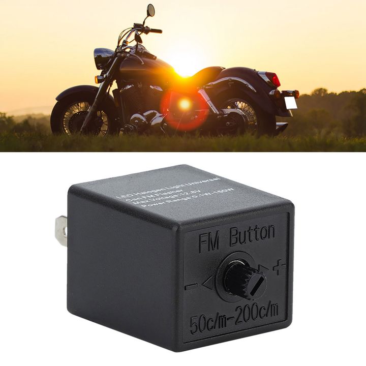 12V 24V 3‑PIN Adjustable LED Flasher Relay Turn Signal Light Blinker For Automotive Motorcycle