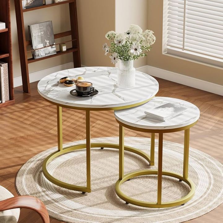 skyrise- Centre Table Set For Drawing Room Nesting Coffe Table Cocktail Tables, Customization