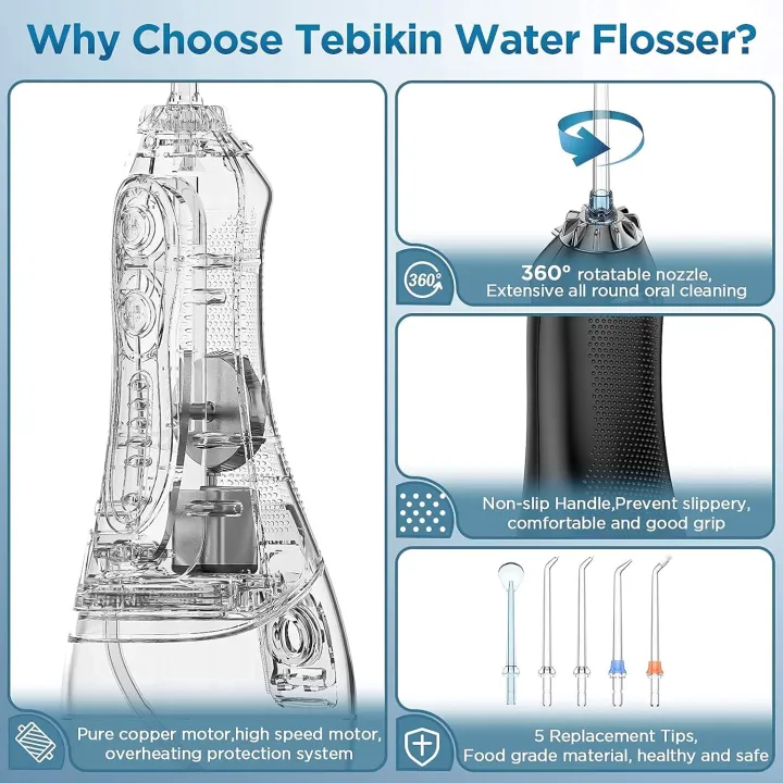 TEBIKIN%20Cordless%20Water%20Flosser%20Portable%20Dental%20Professional%20Oral%20Irrigator%20with%20Gravity%20Ball%20Powerful%20Travel%20Water%20Teeth%20Cleaner%20with%205%20Levels%205%20Tips%20IPX7%20Waterproof%20300ML%20for%20Home%20Travel%20-%20Image%204