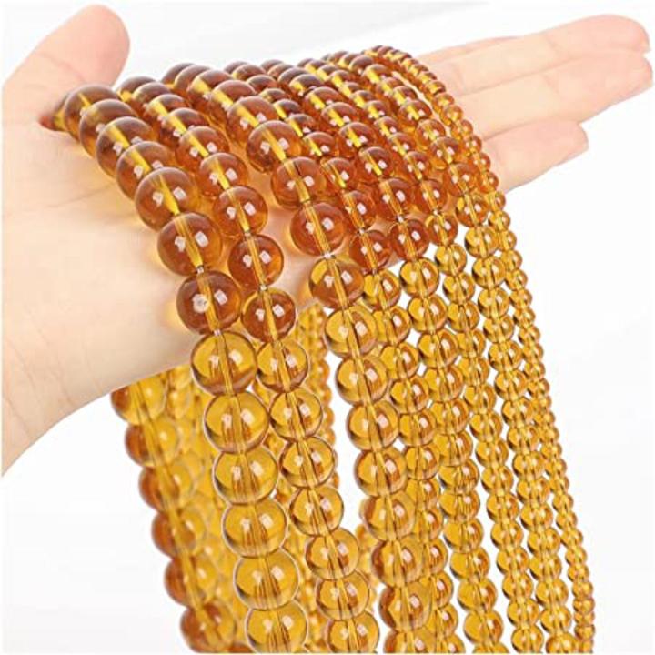 45 perline rotonde sfuse in pietra naturale occhio di tigre, 8