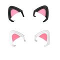Detachable Gaming Headphones 1Pair Cat Ears Attachment Stereo Headset Decoration Accessory for Wireless Gaming Headsets Decor. 