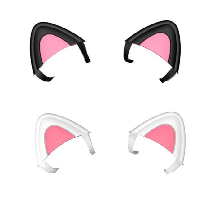 Detachable Gaming Headphones 1Pair Cat Ears Attachment Stereo Headset Decoration Accessory for Wireless Gaming Headsets Decor