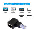 Ethernet Connector Adapter Anti-interference RJ45 90 Degree Male to Female Ethernet Connector Adapter. 