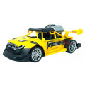 Rc Smoke Car With Lights and music for kids - Yellow. 