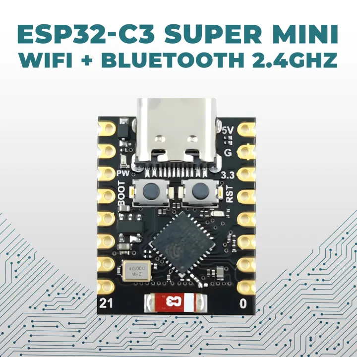 ESP32-C3 Super Mini Development Board | WiFi + Bluetooth 2.4GHz ...